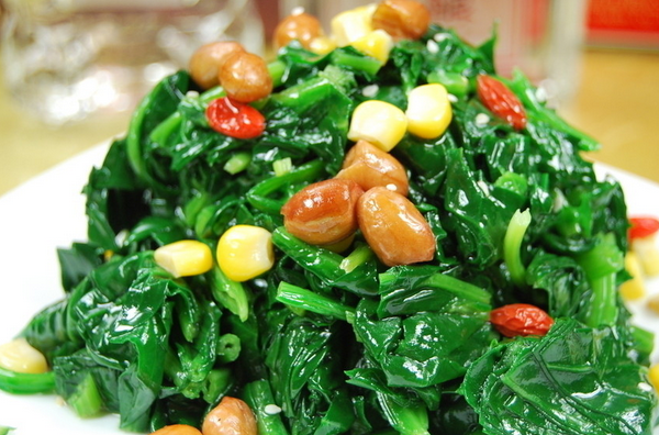 涼拌蘿菠菜