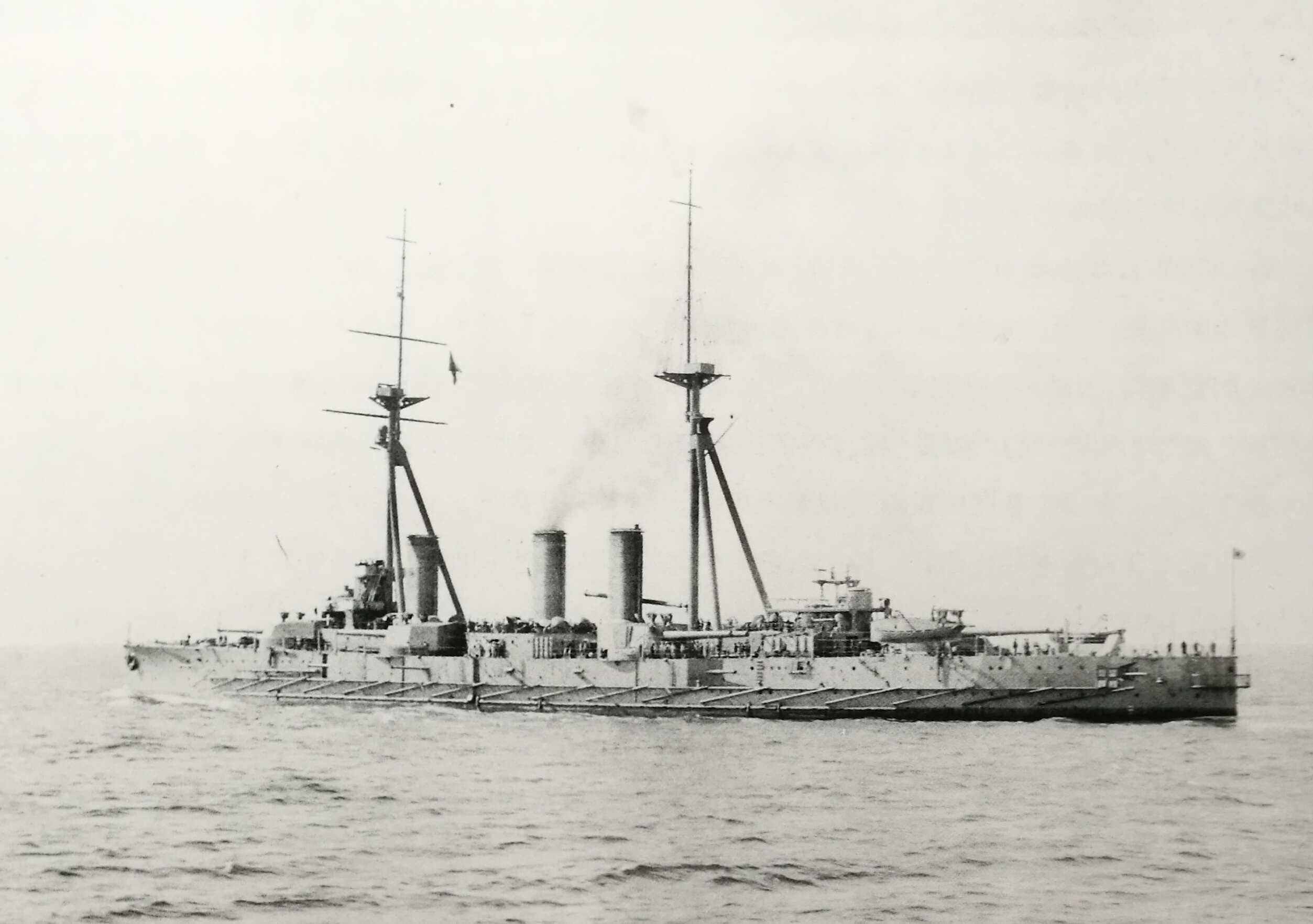 1912年1月20日在橫須賀進行試航的河內號