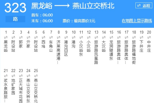 濟南公交323路 濟南公交323路