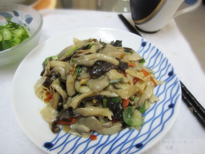 腐竹燒雙菇 腐竹燒雙菇