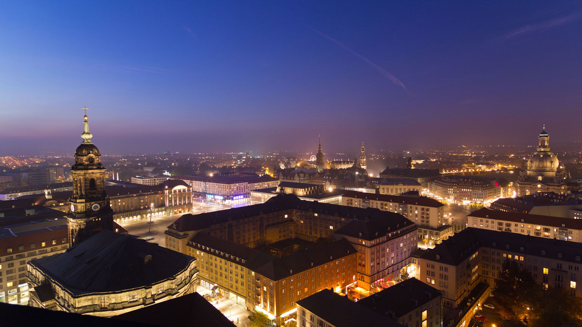 市政廳俯瞰Dresden夜景