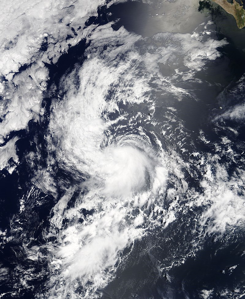 熱帶風暴丹尼爾衛星雲圖