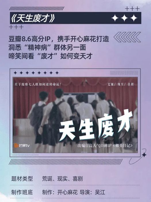 天生廢才(2022年吳江執導的電視劇) 天生廢才(2022年吳江執導的電視劇)