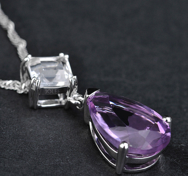 守護石-純天然紫水晶項鍊