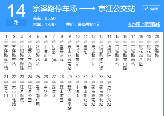 鎮江公交14路 鎮江公交14路