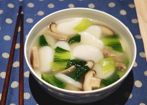 青菜圓蛤湯