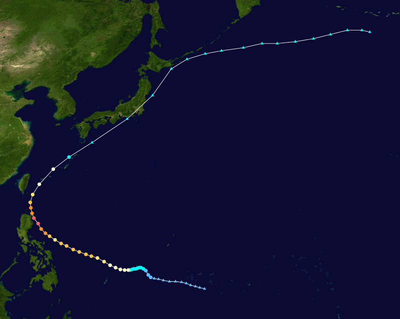 颱風紅霞   路徑圖