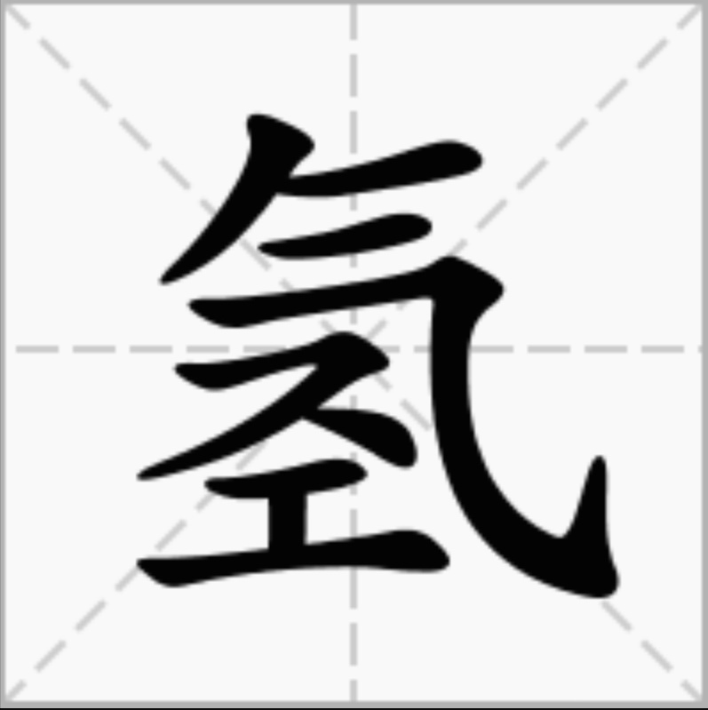氫(中國漢字)