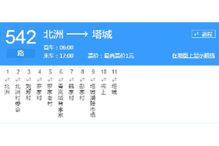 南昌公交542路 南昌公交542路
