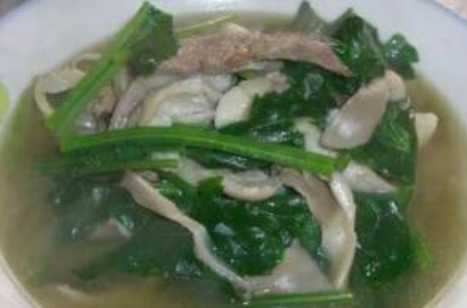 平菇菠菜豬肝湯