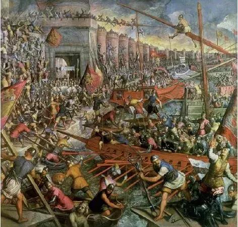 1204年 威尼斯脅迫十字軍進攻君士坦丁堡