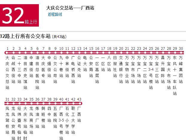 大慶公交32路 大慶公交32路