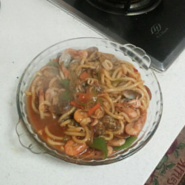 韓式海鮮燴麵 韓式海鮮燴麵