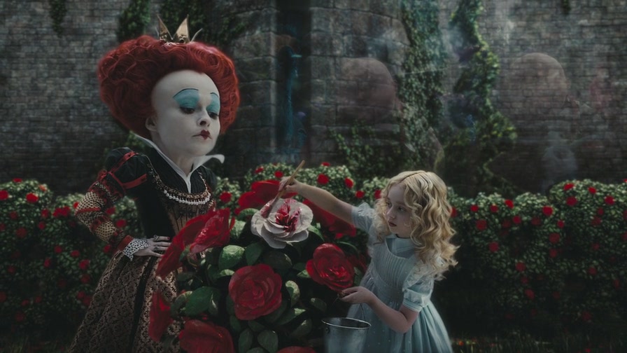 紅桃王后和小時候的愛麗絲