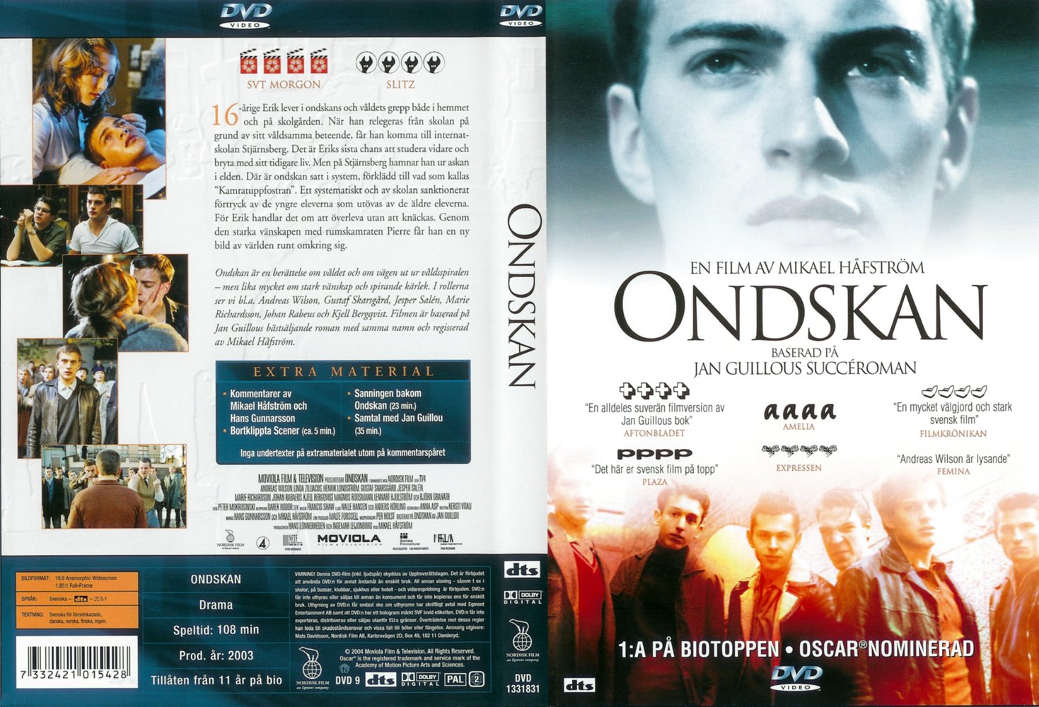 瑞典電影《罪惡》DVD