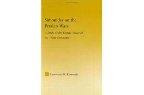 Simonides on the Persian Wars Simonides on the Persian Wars