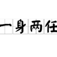一身兩任 一身兩任