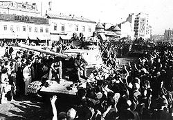 蘇軍勝利開進布加勒斯特