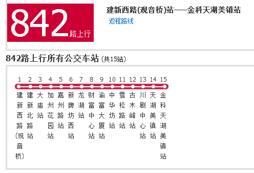 重慶公交842路 重慶公交842路