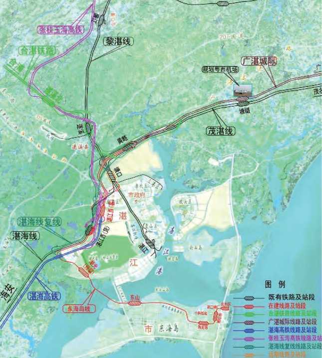 合湛鐵路接入湛江鐵路樞紐方案