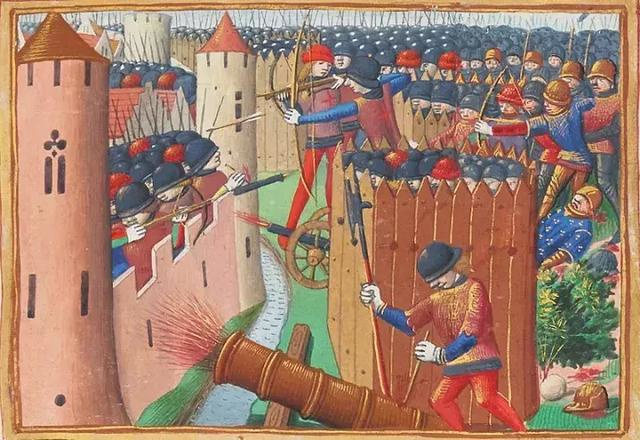 中世紀手抄本上的英軍攻打奧爾良