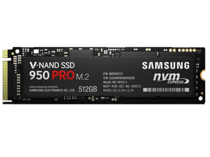 三星950 PRO NVMe M.2(512GB) 三星950 PRO NVMe M.2(512GB)