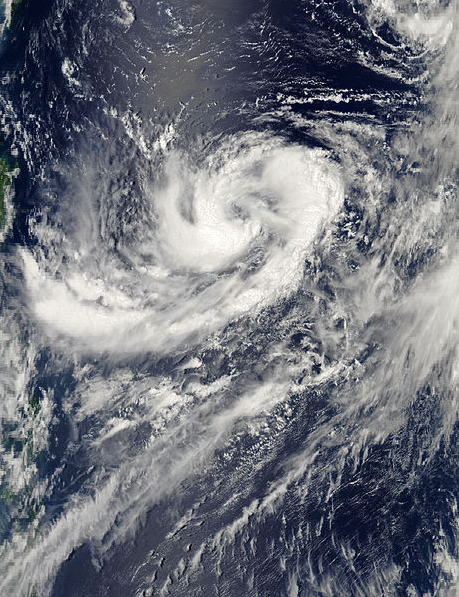 熱帶風暴清松 衛星雲圖