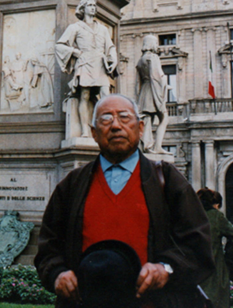 2003年，郝石林在義大利考察。