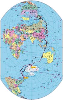 創新世界地圖:南半球版