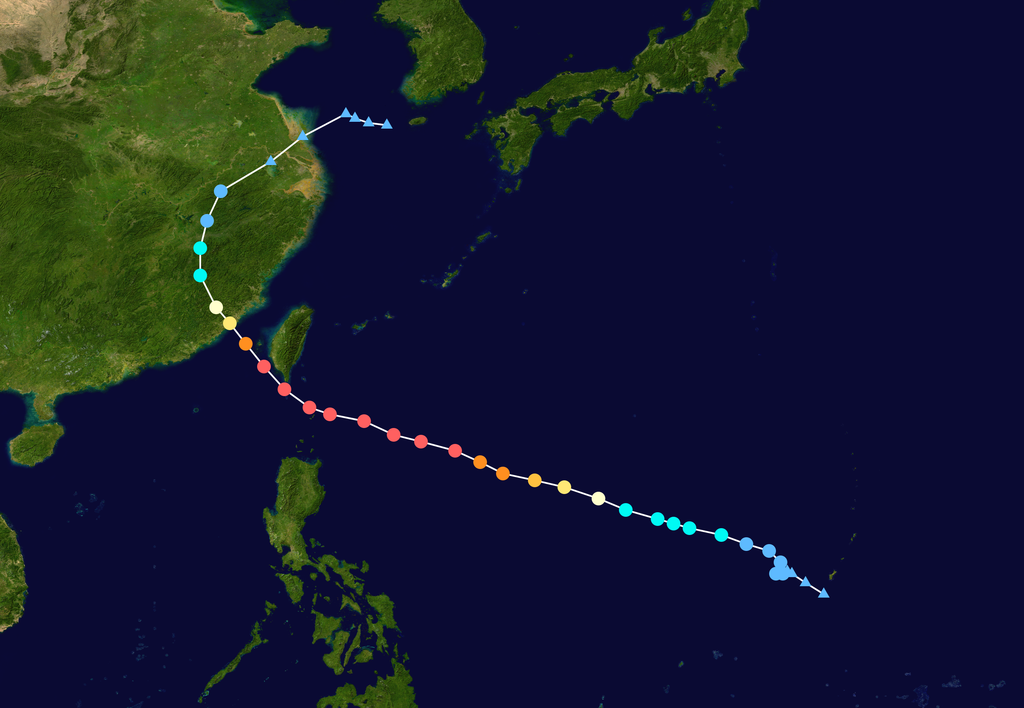 超強颱風莫蘭蒂 路徑圖