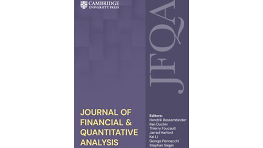 Journal of Financial and Quantitative Analysis Journal of Financial and Quantitative Analysis