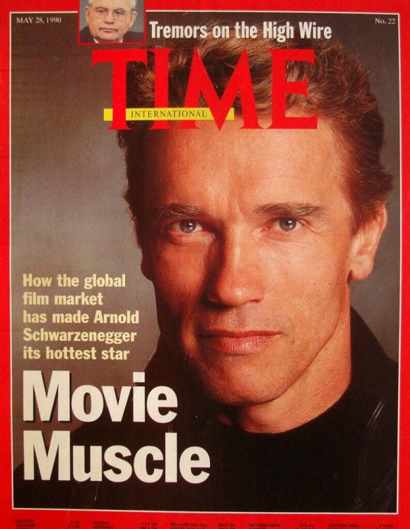 1990年施瓦辛格作為美國頂級巨星登上《時代周刊》封面