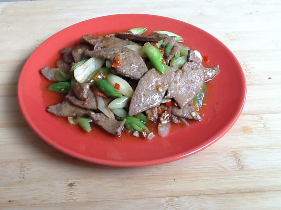 豬肝炒剁椒 豬肝炒剁椒