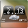 MIUI Dark Digital Weather Clock MIUI Dark Digital Weather Clock