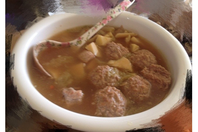 冬筍獅子頭