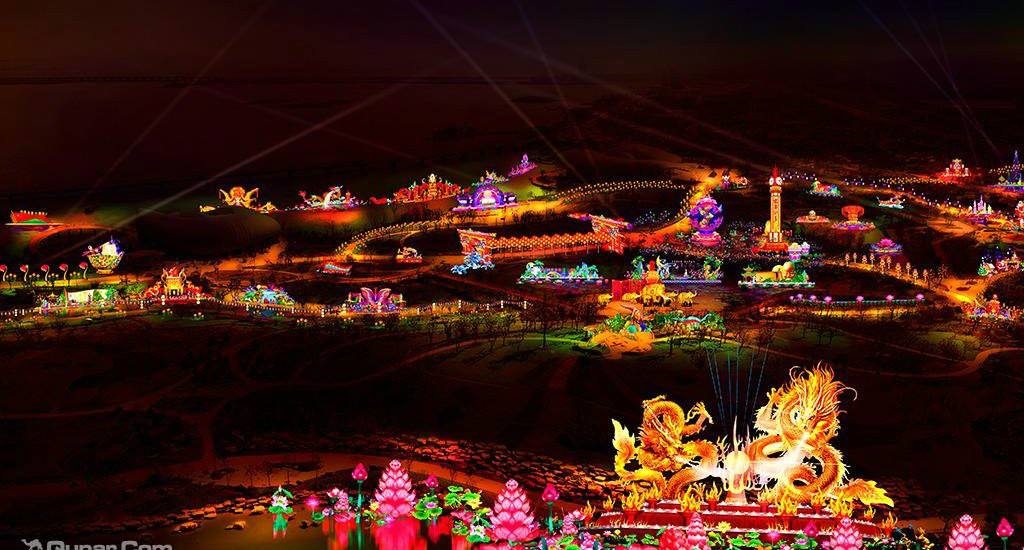 常州武進中國花卉博覽園 跨年燈會
