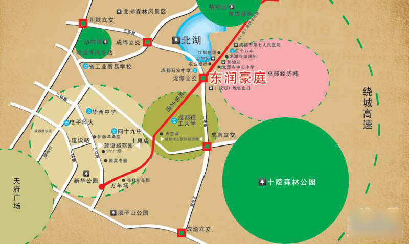 東潤豪庭——交通圖