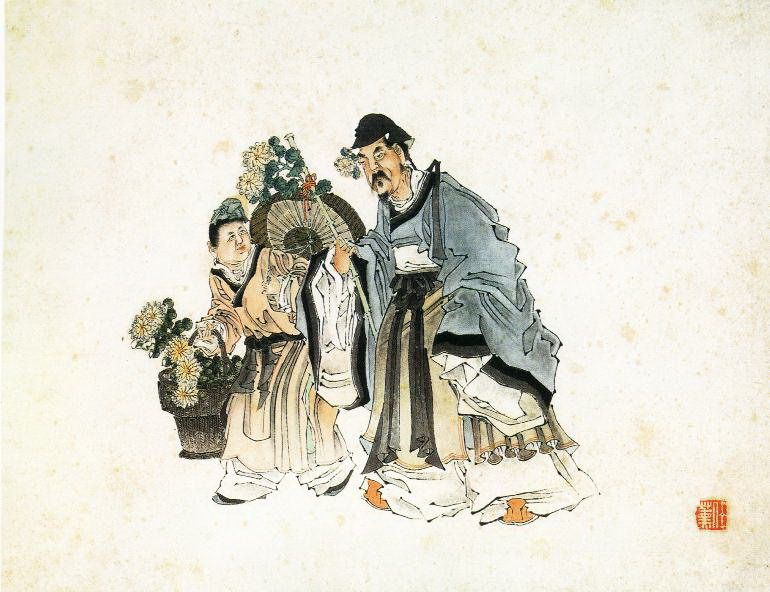 採菊歸來圖 採菊歸來圖