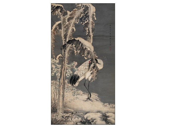 雪蕉立鶴 雪蕉立鶴