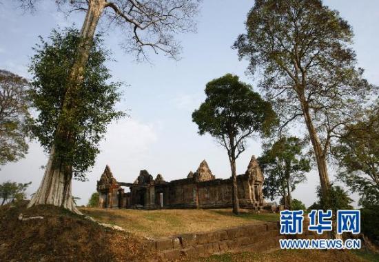 高棉北部與泰國交界處的柏威夏寺建築遺蹟