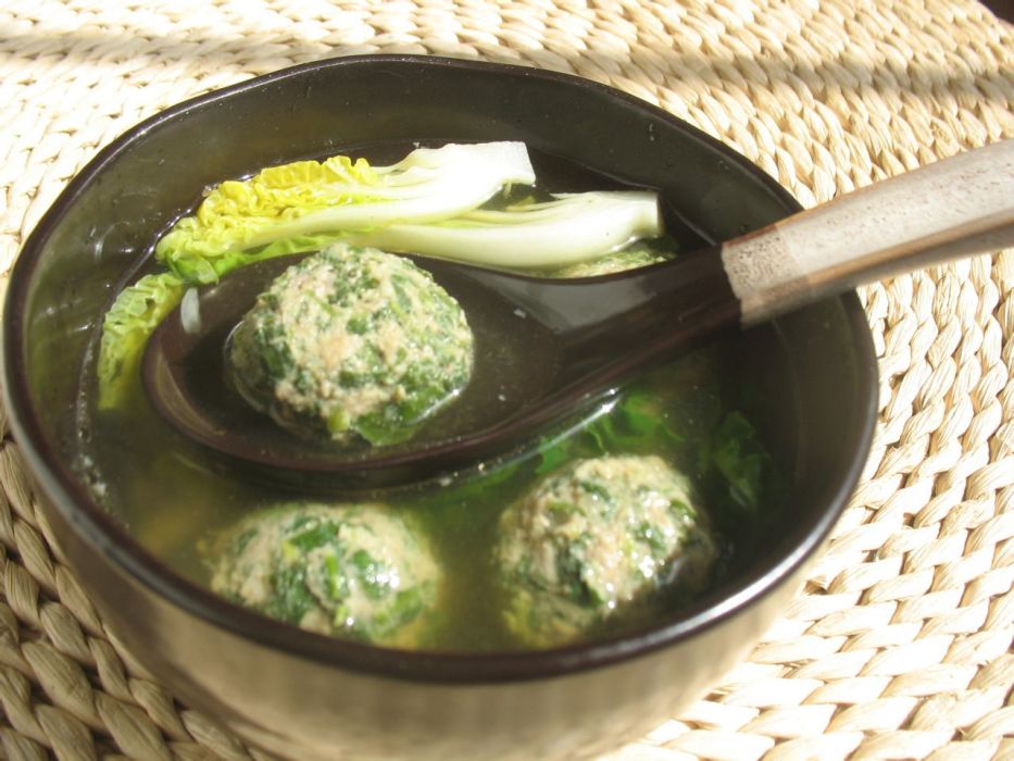 薺菜豬肉圓子 薺菜豬肉圓子