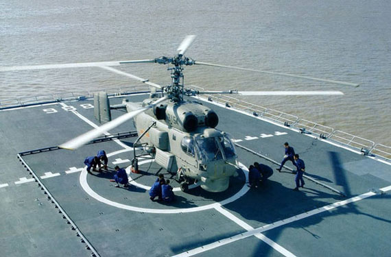 中國海軍裝備的卡-28艦載直升機