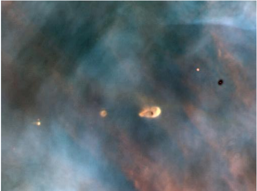 哈勃太空望遠鏡拍攝的獵戶座星雲