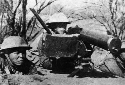 中國守軍在台兒莊外圍阻擊進犯的日軍
