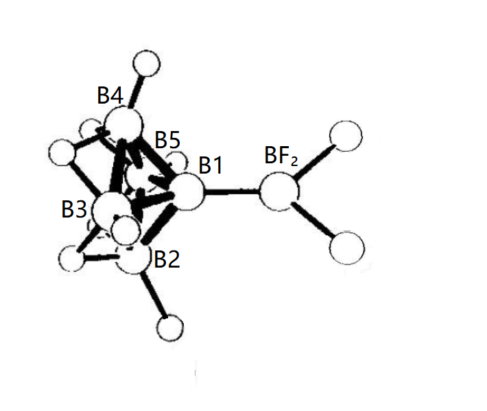硼烷基氟化硼，水解後會生成類似羧酸的硼烷基硼酸