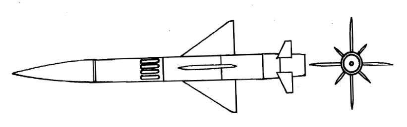 BN-109飛彈外形示意圖