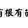 有根有苗 有根有苗