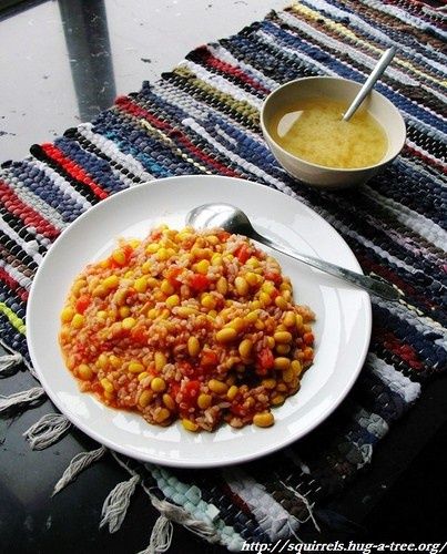 茄汁黃豆飯 茄汁黃豆飯