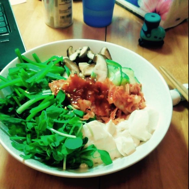 豆腐拌飯 豆腐拌飯