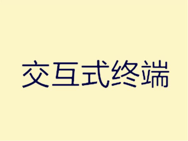 互動式終端 互動式終端